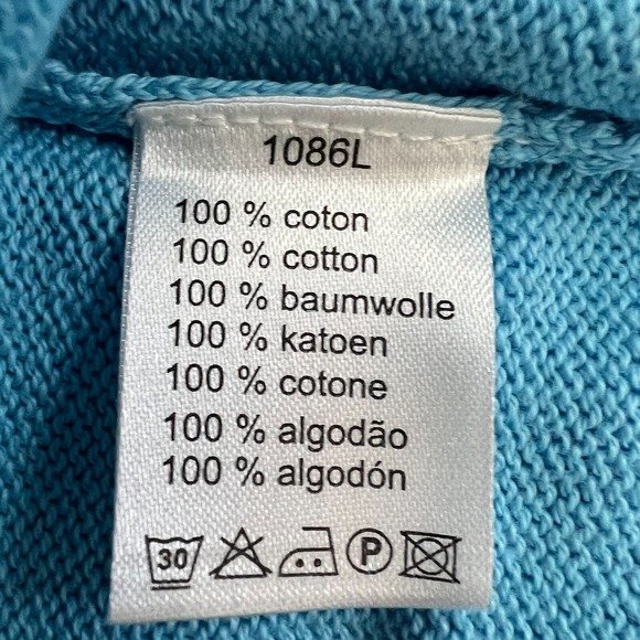 Lacoste Sweater 1/4 Zip Pullover 100% Cotton Blue Men's US Size XL VTG NWT - Picture 11 of 14